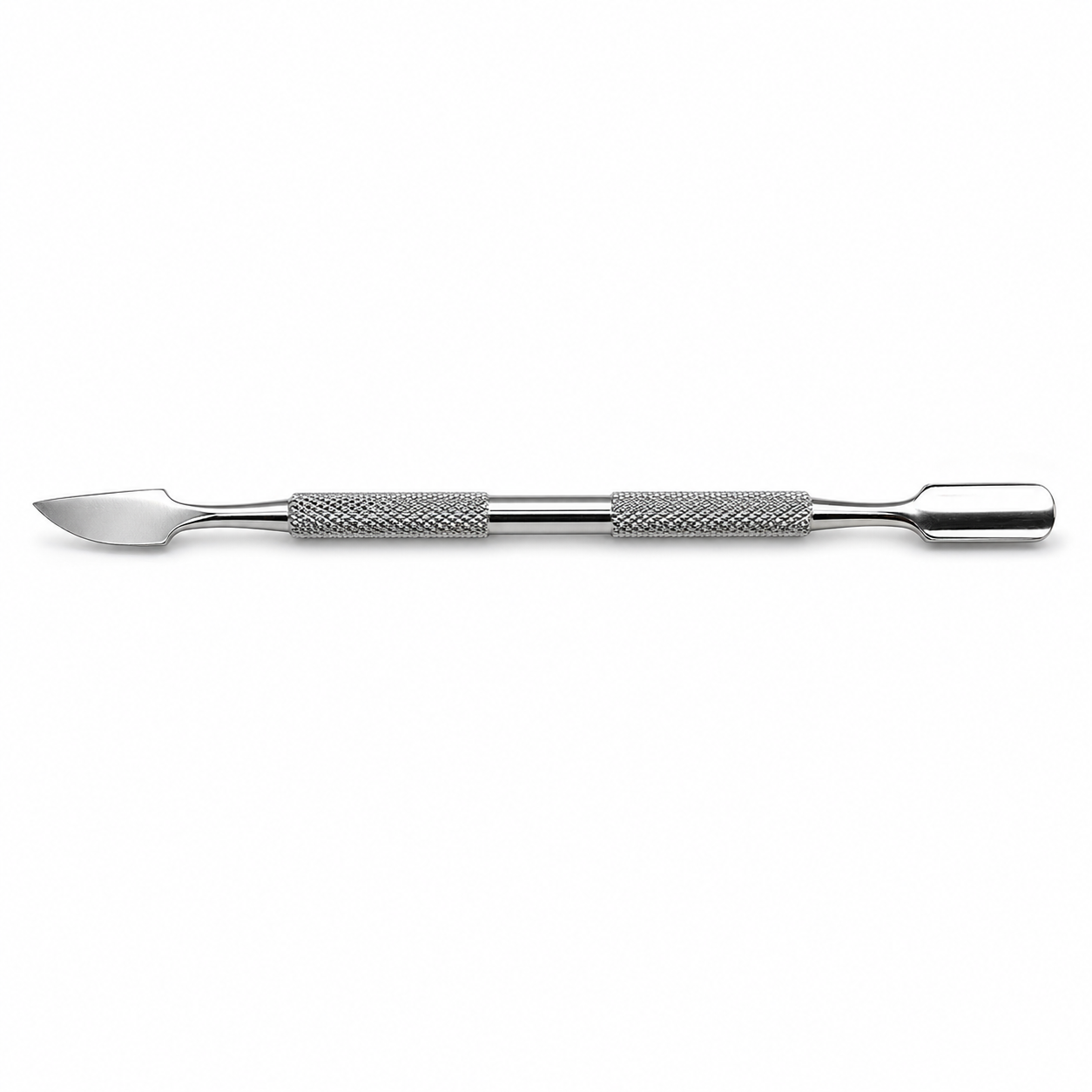 INOX Professional Cuticle Pusher & Remover – Surgical Stainless Steel Dual-Ended Cuticle Tool, Non-Slip Grip, Precision Nail Care Tool for Manicure & Pedicure