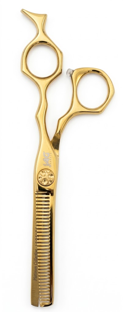 Professional Hair Cutting Shears 6 inch Golden Japanese 440C Barber Scissors Pro